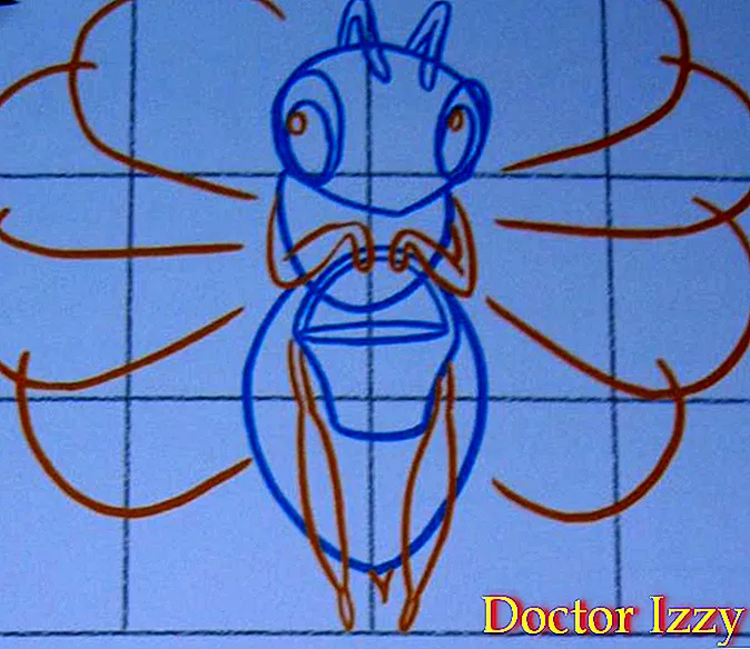 كيفية رسم نحلة
